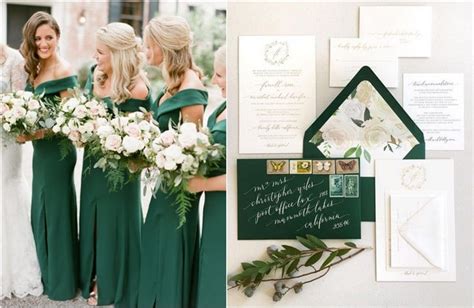 20 Hunter Emerald Green Wedding Color Ideas 2024