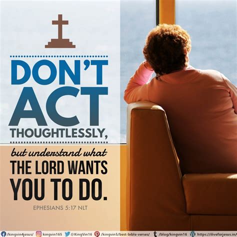 Don't Act Thoughtlessly - I Live For JESUS