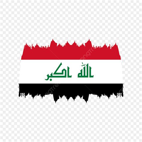 Iraq Flag Vector Hd Images, Iraq Flag With Brush Stroke, Iraq Flag ...