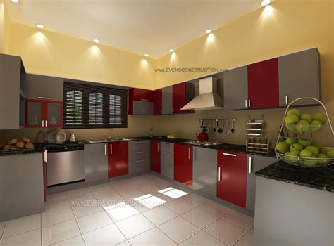 Evens Construction Pvt Ltd: Modern Kerala kitchen