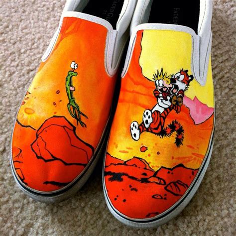 Artist Hand-Paints Shoes With Calvin And Hobbes, Pink Floyd, And Other ...