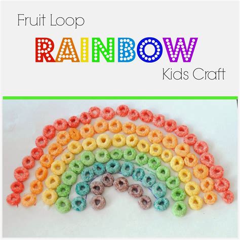 Gingerly Made: Fruit Loop Rainbow Kids Craft | Rainbow crafts kids ...