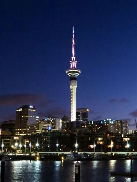 Auckland SkyTower by night | New zealand, Auckland, Tower