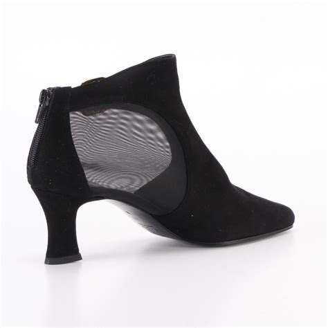 Rossimoda Ankle Boots in Black Suede and Mesh with Box | EBTH