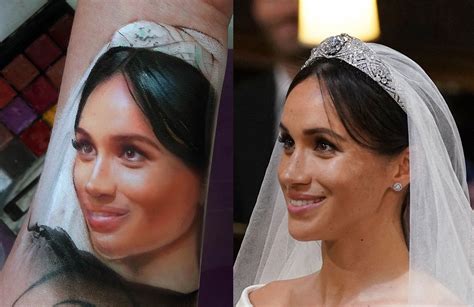 Meghan Markle Makeup Arm Portrait | POPSUGAR Beauty