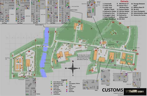 Escape From Tarkov Customs Map - Best Customs Loot and Key Guide