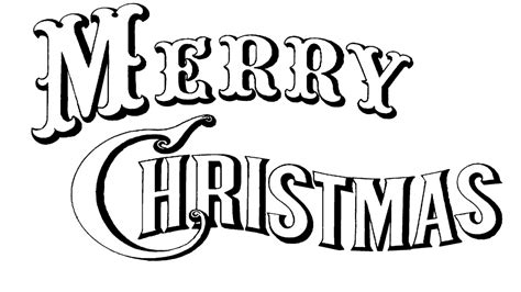 Merry Christmas Black And White Clipart | Free download on ClipArtMag