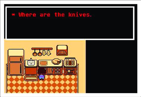 Toriel's Kitchen, Genocide Route. Undertale. Screenshot by the author ...