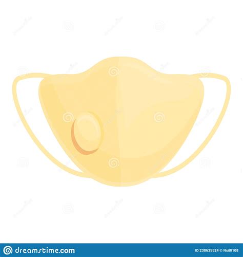 Pollution Face Mask Icon Cartoon Vector. Medical Safety Stock Vector ...