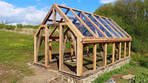 Spring Fed Timber Framed Greenhouse Part 12 Finished Glazing And Wooden ...