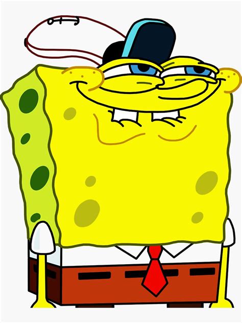 "Spongebob excited funny face " Sticker for Sale by CELB-Arts | Redbubble