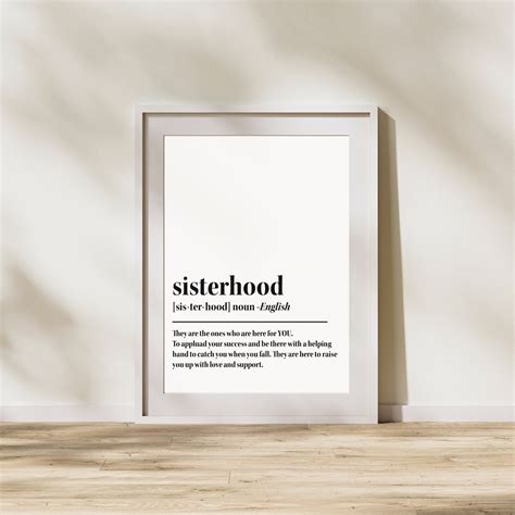 Sisterhood, Typography Prints, Motivational Quotes, Inspirational ...