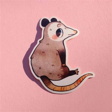 Sitting Possum Stickers | Etsy in 2020 | Possum, Drawings, Cute drawings