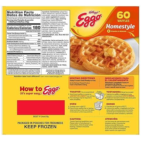 eggo waffles nutrition facts