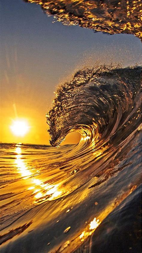 Aesthetic Ocean Waves ~ Beach Sunset Waves Ocean Wallpapers Sea Iphone ...