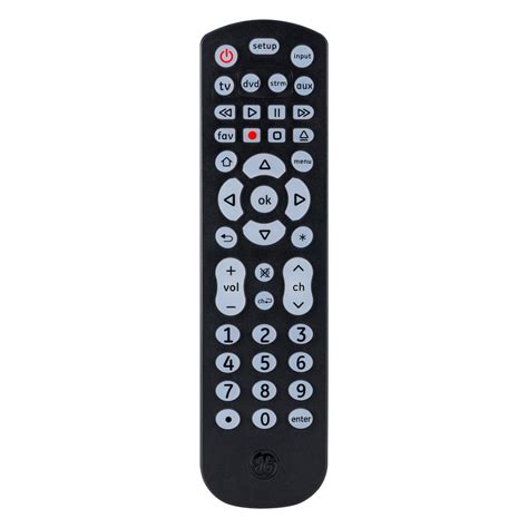 GE Pro 4 Device Universal Remote, Full Backlighting, Black, 40081 ...