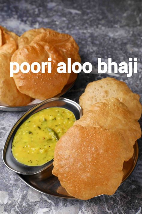 poori recipe | puri bhaji recipe | puri recipe | poori aloo bhaji ...