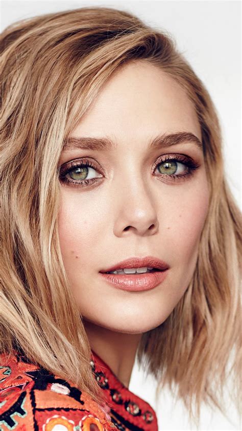 Celebrity Elizabeth Olsen, Face, Green Eyes, Actress, American, Blonde ...