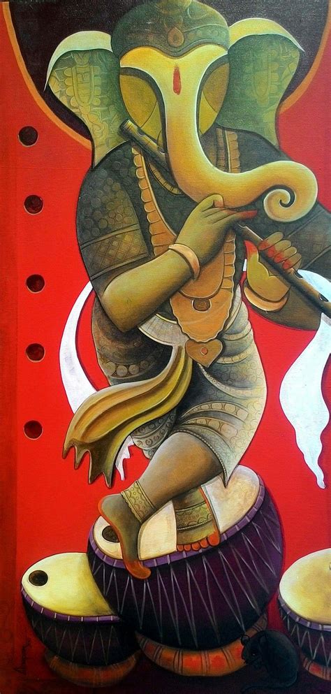 Anupam Pal | Ganesh art paintings, Ganesha painting, Ganesha art