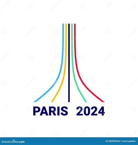 Paris 2024 Olympics. Logo for the Olympics. Vector Illustration ...