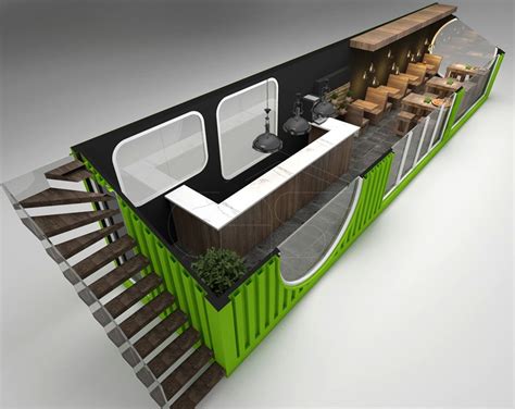 Container Cafe Design-Cafe Container Concept - Container Interior ...