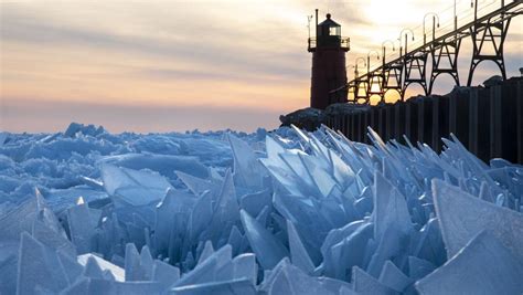 La primavera ofrece una imagen sorprendente del lago Michigan