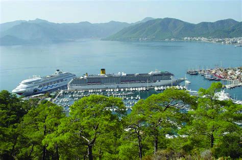 Marmaris Cruise Port in Turkey, the port of call with a view for cruise ...