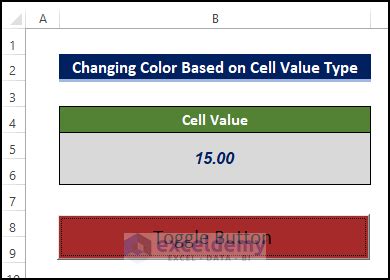 How to Change the Color of the Toggle Button When Pressed in Excel ...