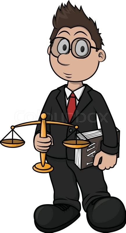 Lawyer cartoon illustration design | Stock vector | Colourbox