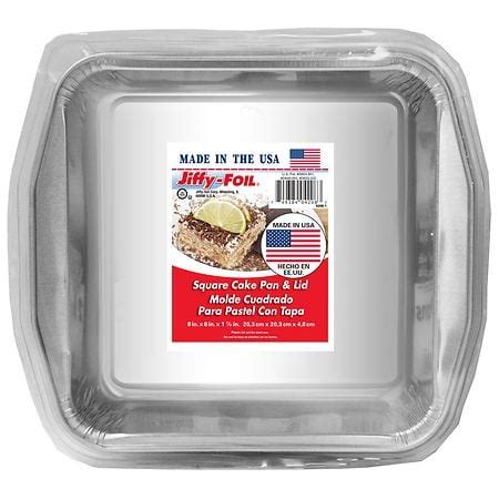 Jiffy-Foil Square Cake Pan with Lid | Walgreens