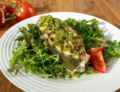 Halibut Steaks With Sicilian Herb Marinade - Market of Choice