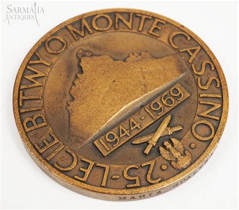 Post-WW2 Polish 25th Anniversary of the Battle of Monte Cassino Medal ...