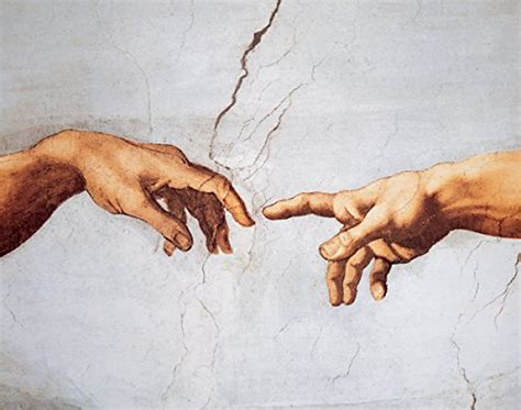 The Creation of Adam (Detail) by Michelangelo - Art Print / Poster ...