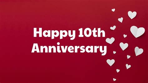 Happy 10th Year Anniversary Images: Celebrate a Decade of Love and ...