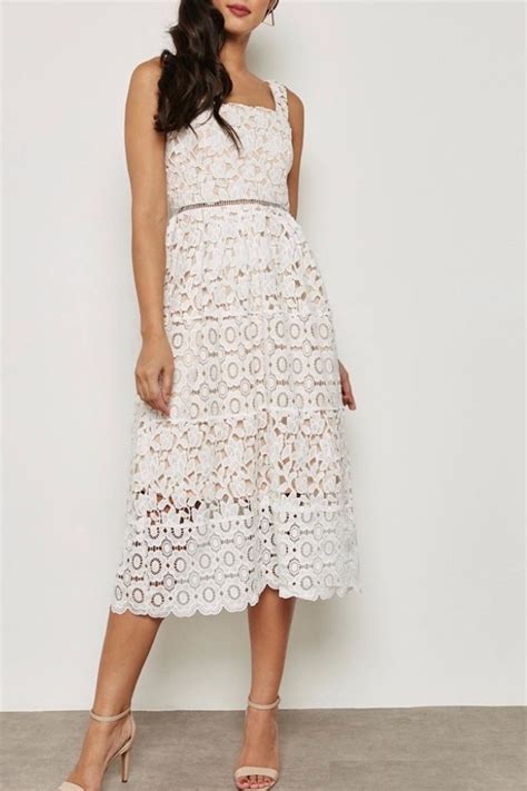 Just Me White Overlay Dress (With images) | White overlay dress ...