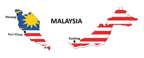 Main sea ports of Malaysia