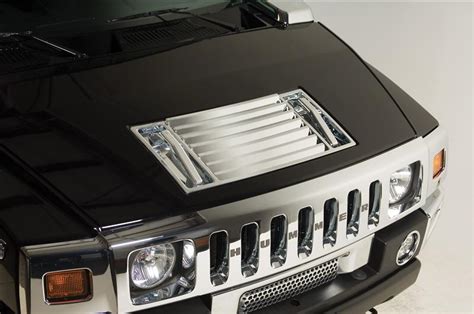 HPC HUMMER H2 & SUT CHROME ABS HOOD DECK VENT WITH HANDLE COVERS ...