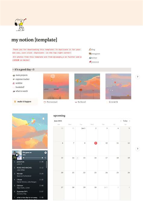 Notion Template, Free Notion Templates For Students.