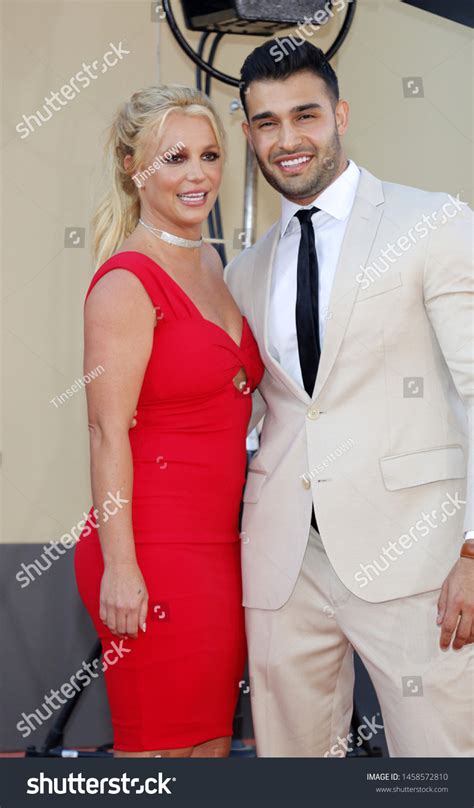 Britney Spears Sam Asghari Los Angeles Stock Photo 1458572810 ...