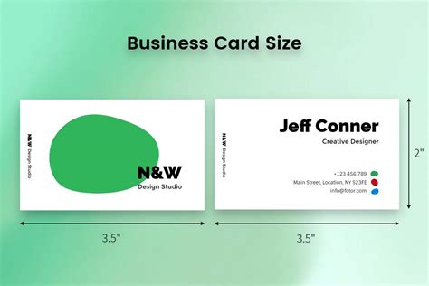 What is the Standard Business Card Size | Fotor