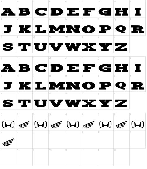 Honda Font Download