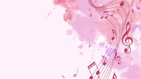 Business Note Pink Creative Cute Music Powerpoint Background For Free ...