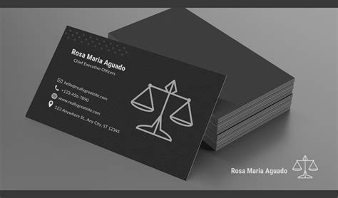 Attorney Business Card Template