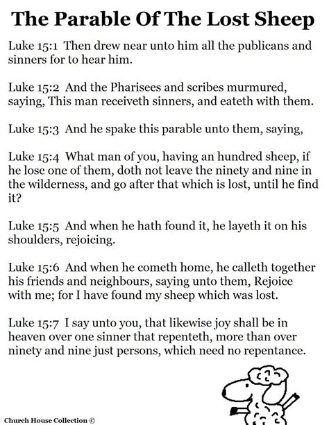 Parable Of The Lost Sheep Activity Sheets