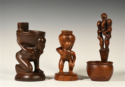 Lot - Three Fine Ifugao Figural Carvings, Northern Luzon Island ...