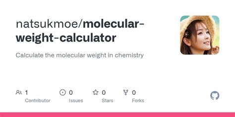 GitHub - natsukmoe/molecular-weight-calculator: Calculate the molecular ...