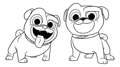 Puppy Dog Pals coloring pages to download and print for free