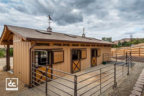 Pendleton Barn Kit - Shed Row Horse Barn Kit - DC Structures