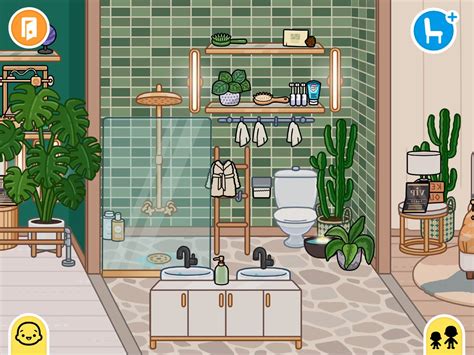 Toca boca batroom made by me!🌱 Modern Mansion Bathroom, Mansion Bedroom ...