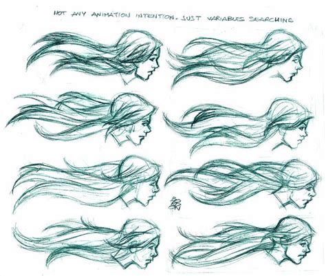 Wind blowing long hair | How to draw hair, Drawing reference, Long hair ...